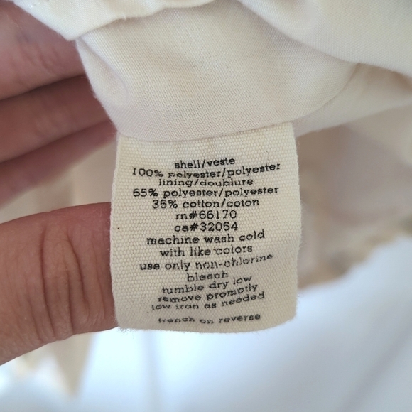 Silence + Noise Urban Outfitters Crane Printed Sleeveless Mini Dress Cream Small - Picture 6 of 15